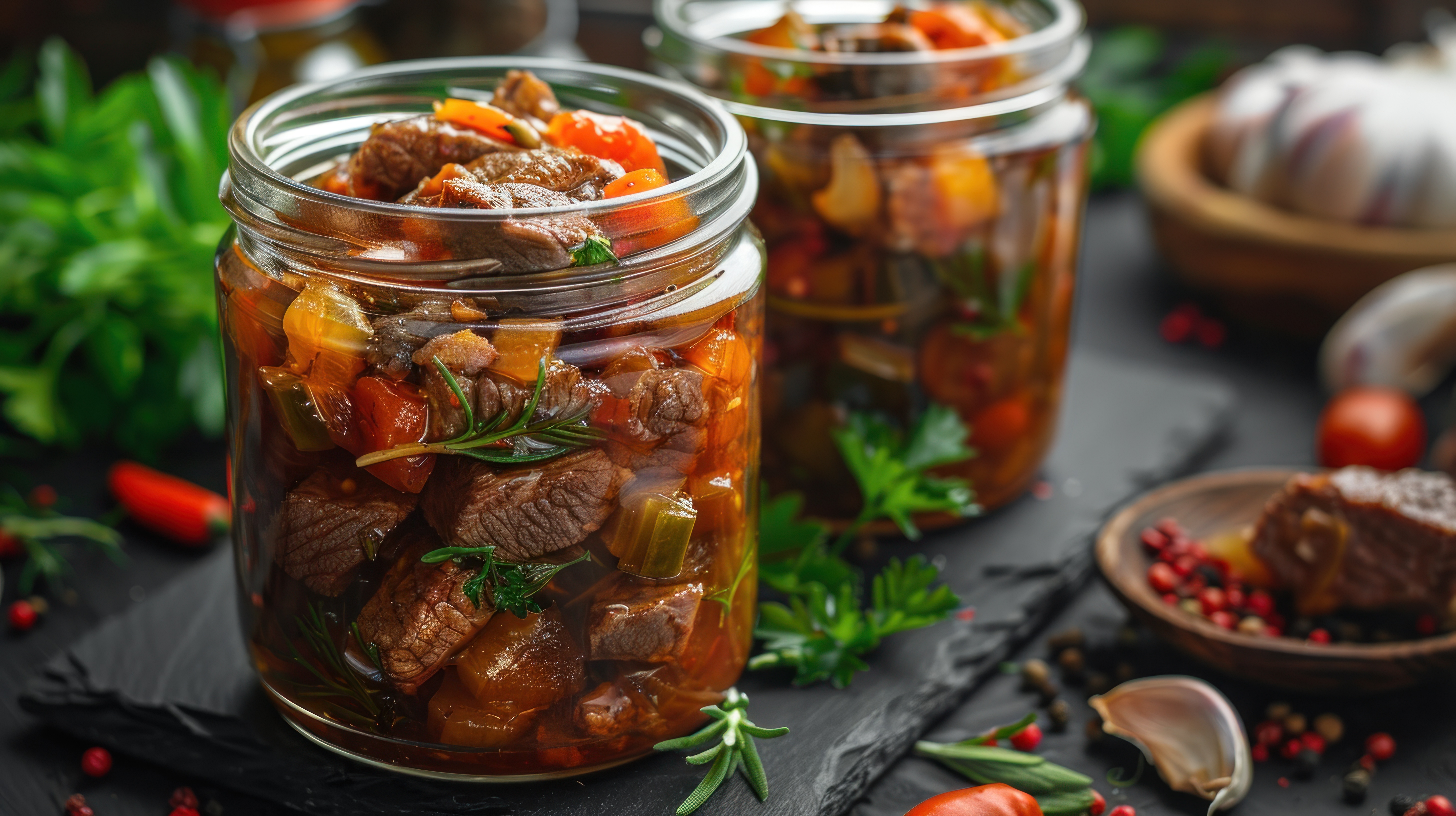 beef stew in jars