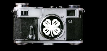 Camera with 4-H clover