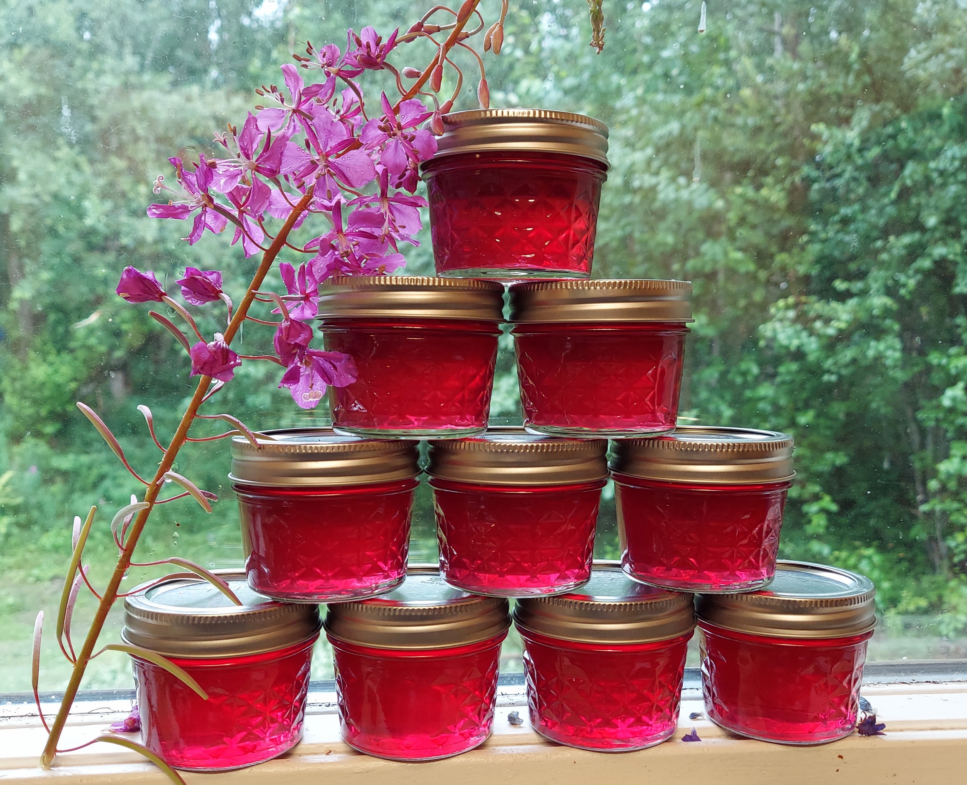 jelly in jars