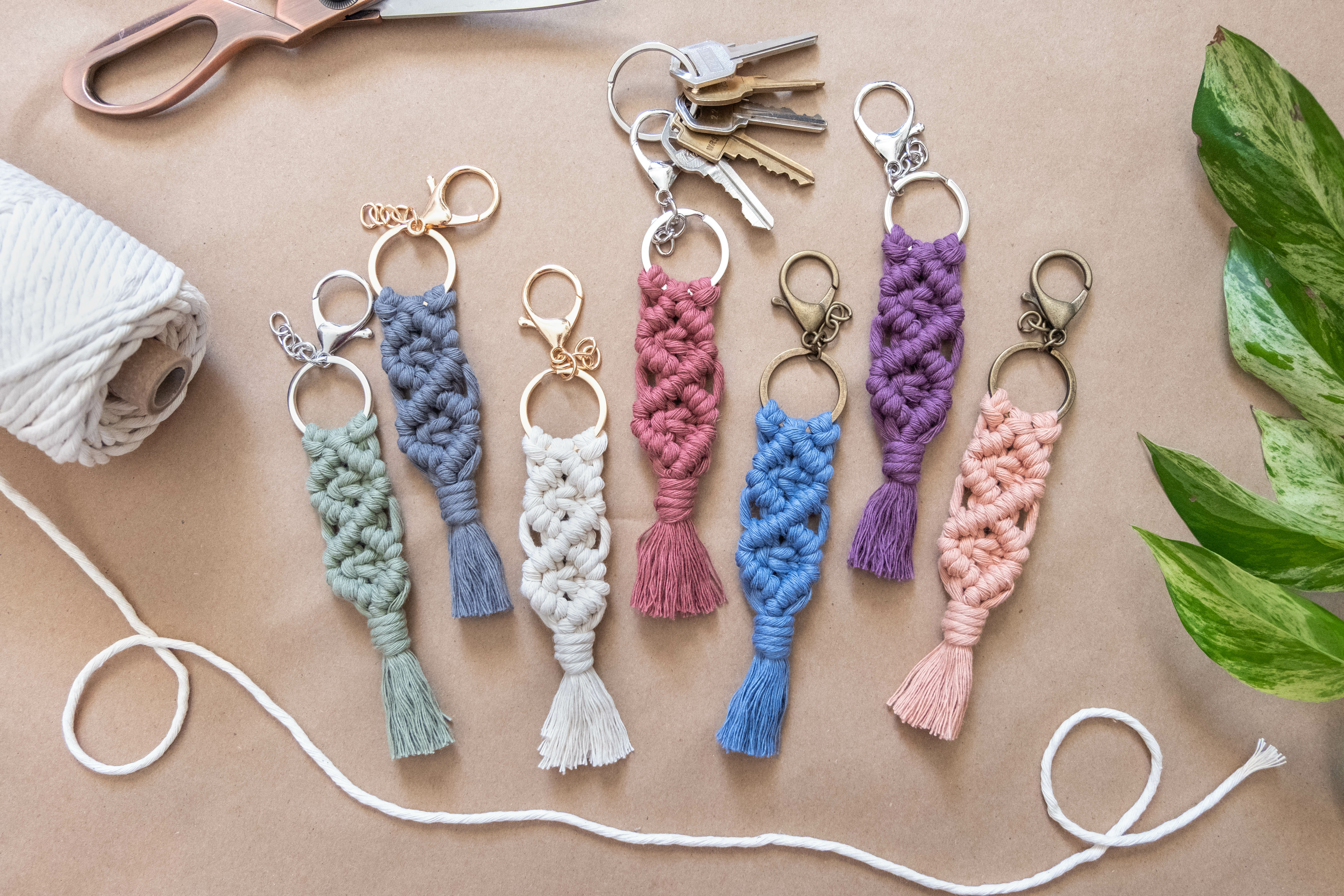 macrame key chains