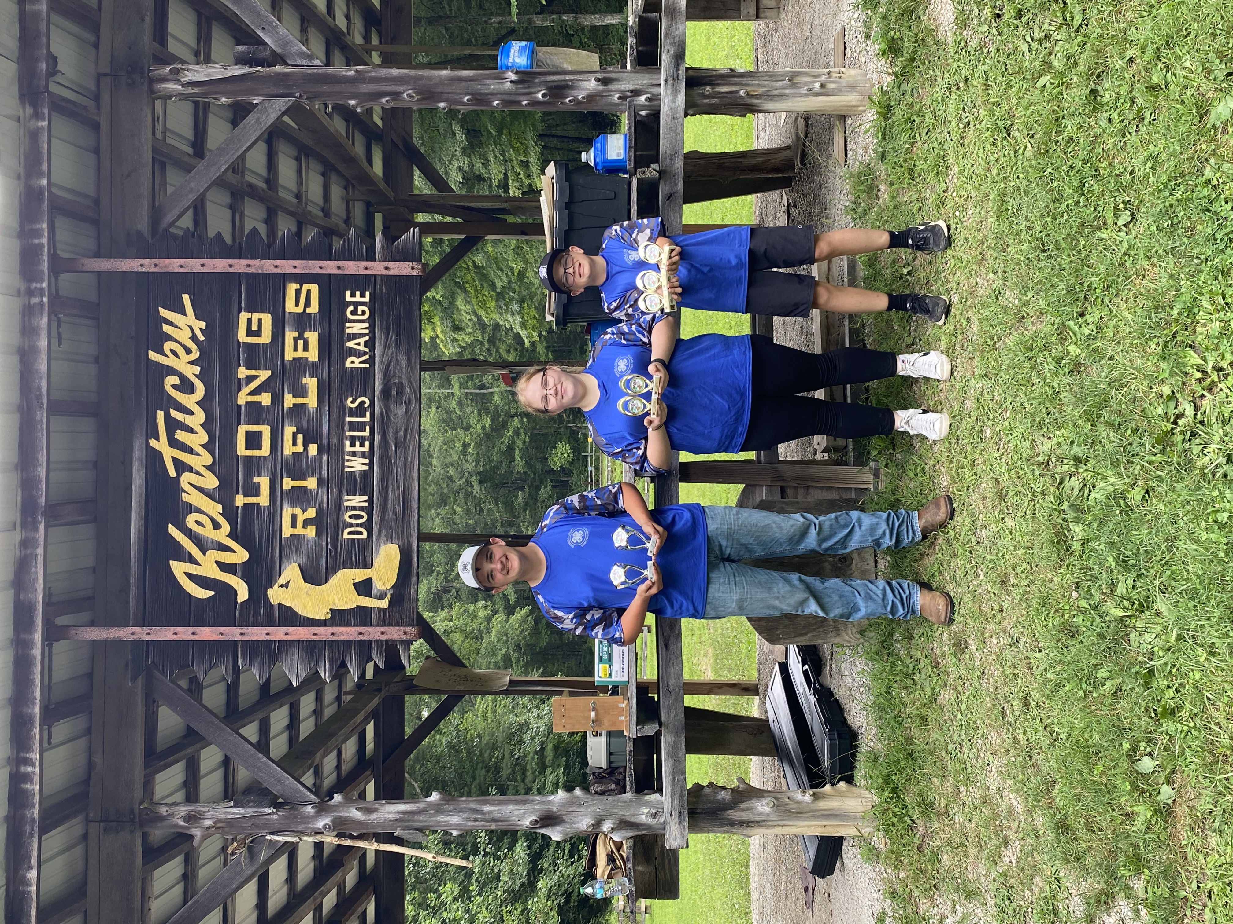 Participants at the Rowan County 4-H Shooting Sports Competition