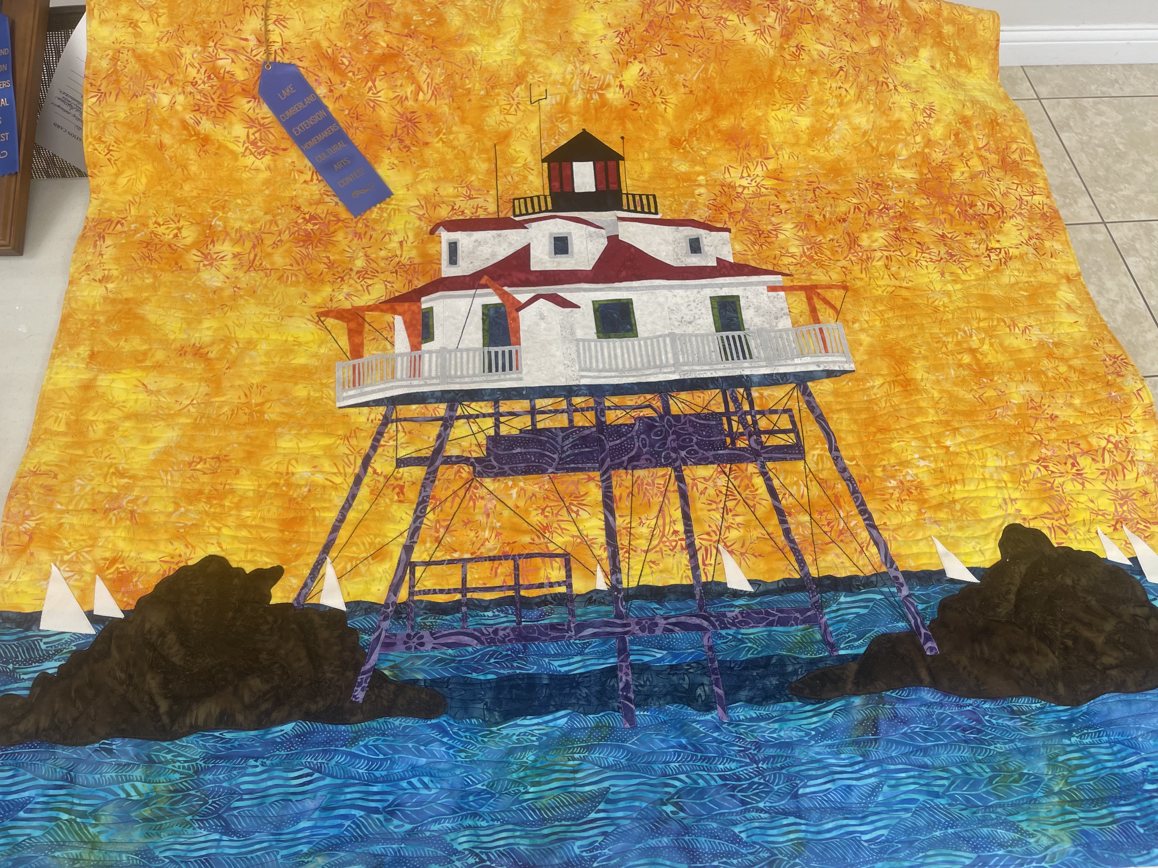 Lighthouse wall hanging