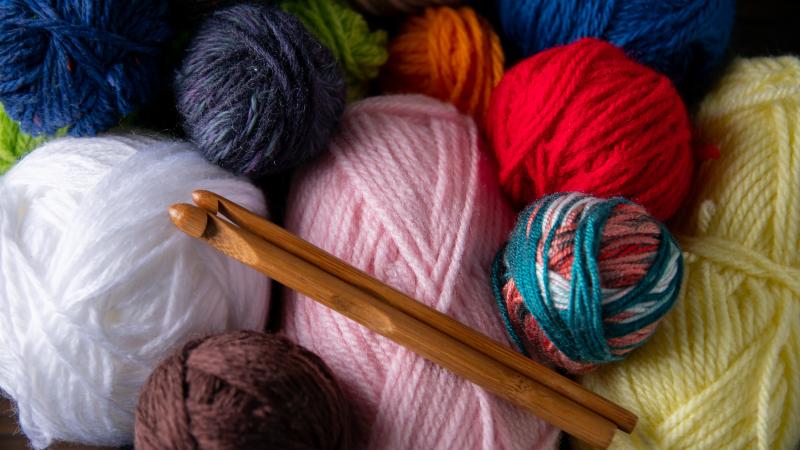 yarn and crochet hooks