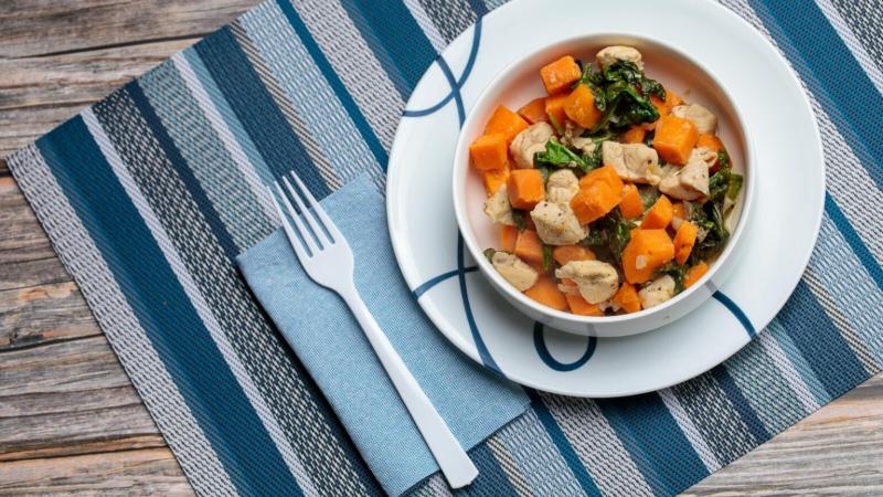 sweet potato hash in a bowl