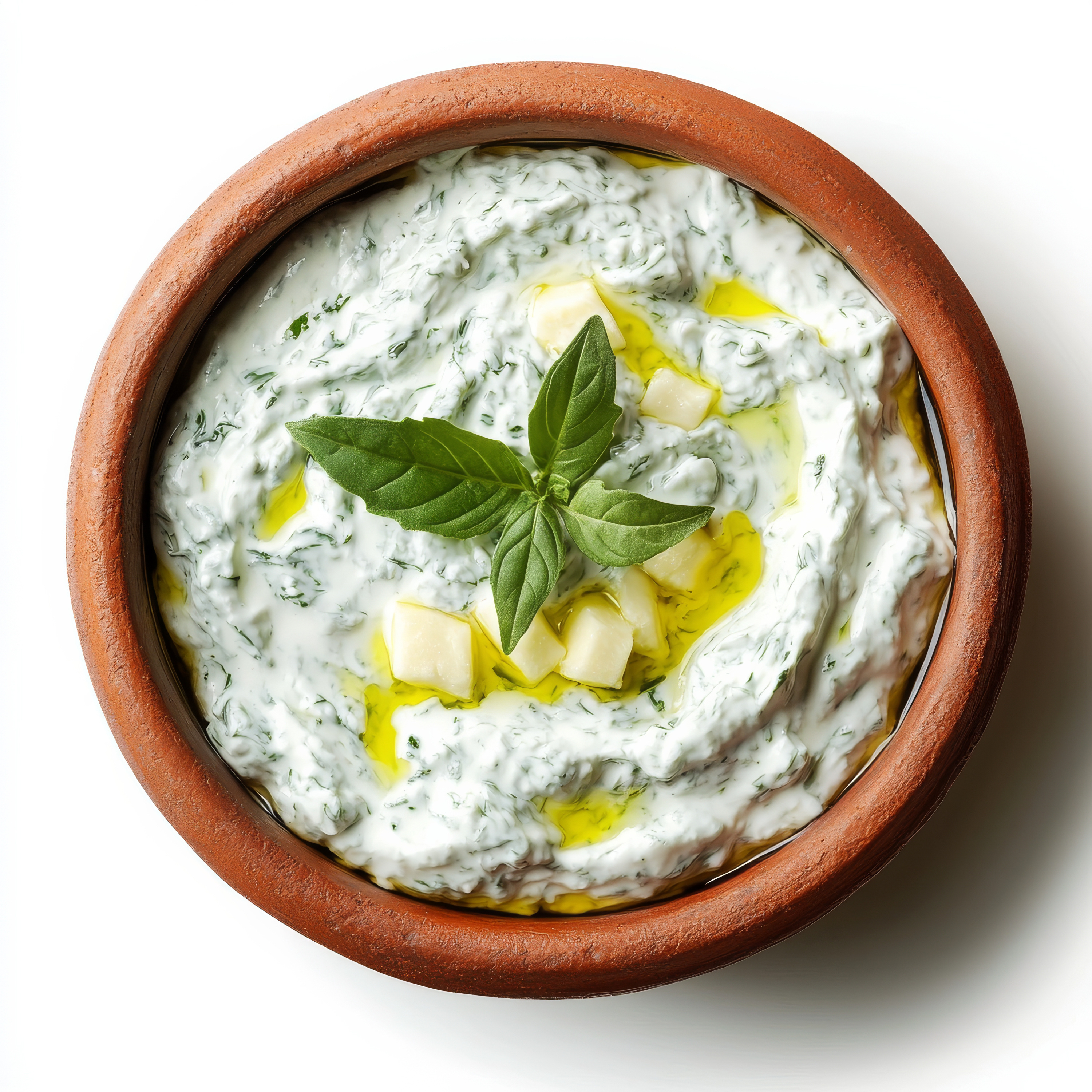 Tzatziki sauce in bowl